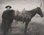 Calvin D Rosecrans @ age 18 with his horse Ponte our great great grandfather spent many days on the Miller 101 Ranch  and at some point drove a stagecoach along the coast of California for a short time, before establishing the Billings State Bank Ok.